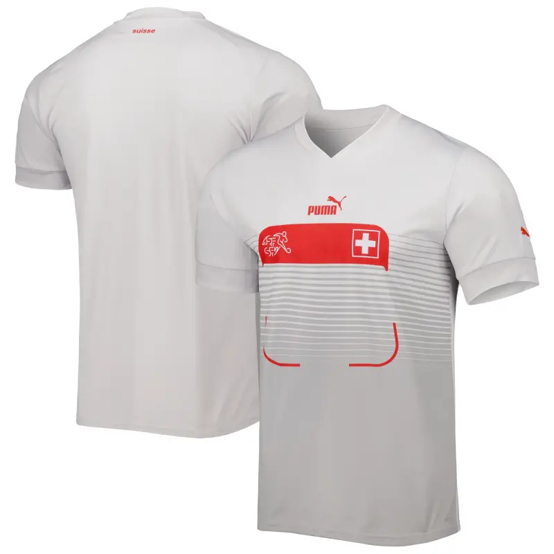 Australia National Team Store – Switzerland National Team Puma 2022/23 Away Replica Jersey – White Football Gear Selection