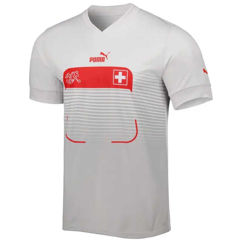 Australia National Team Store – Switzerland National Team Puma 2022/23 Away Replica Jersey – White Football Gear Selection