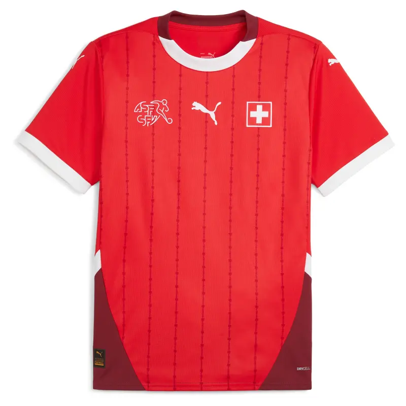 Australia National Team Store – Switzerland National Team Puma 2024 Home Replica Jersey – Red Football Gear Selection