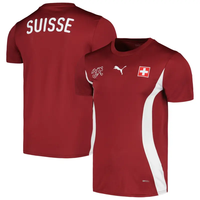 Australia National Team Store – Switzerland National Team Puma 2024 Pre-Match Jersey – Red Football Gear Selection
