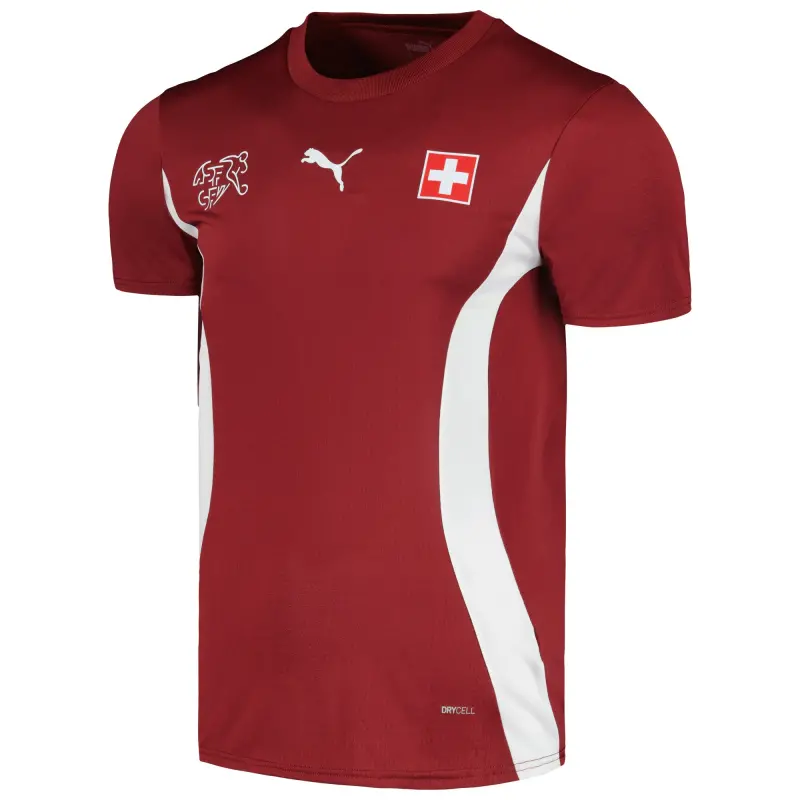 Australia National Team Store – Switzerland National Team Puma 2024 Pre-Match Jersey – Red Football Gear Selection