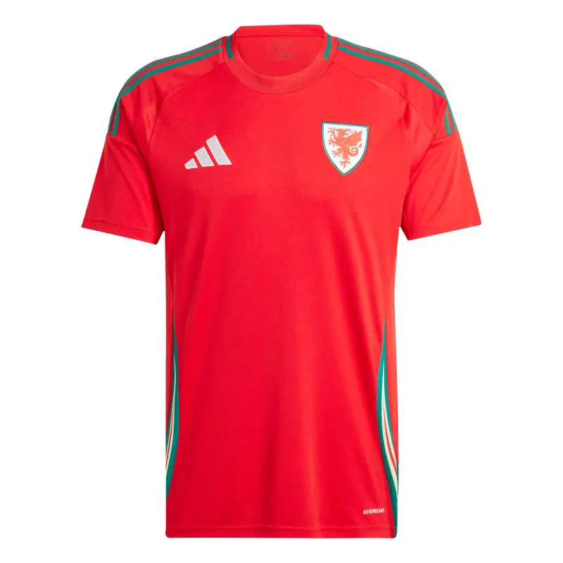 Australia National Team Store – Wales National Team adidas 2024 Home Replica Jersey – Scarlet Football Gear Selection